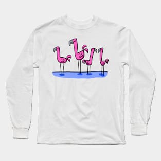 Pink Flamingo Long Sleeve T-Shirt